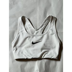 Nike Dri Fit White Sports Bra Women's Size XS